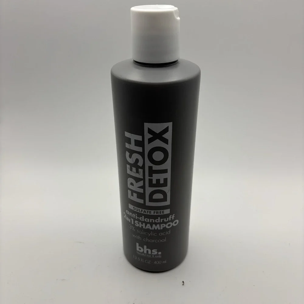 Fresh Detox Sulfate Free Shampoo Anti Dandruff 2 In 1‎ Salicylic Acid 13.5 oz